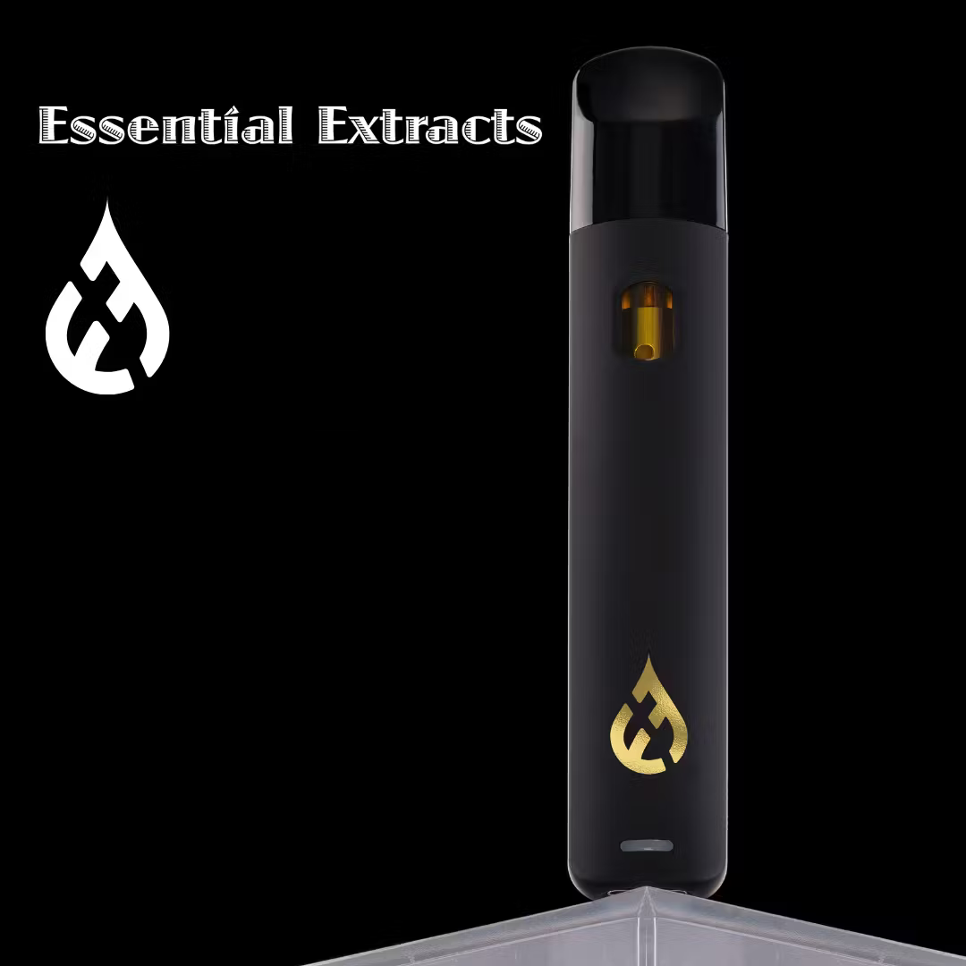 Photograph of product: Essential Extracts | Rainbow Guava | .5g Live Rosin Disposable