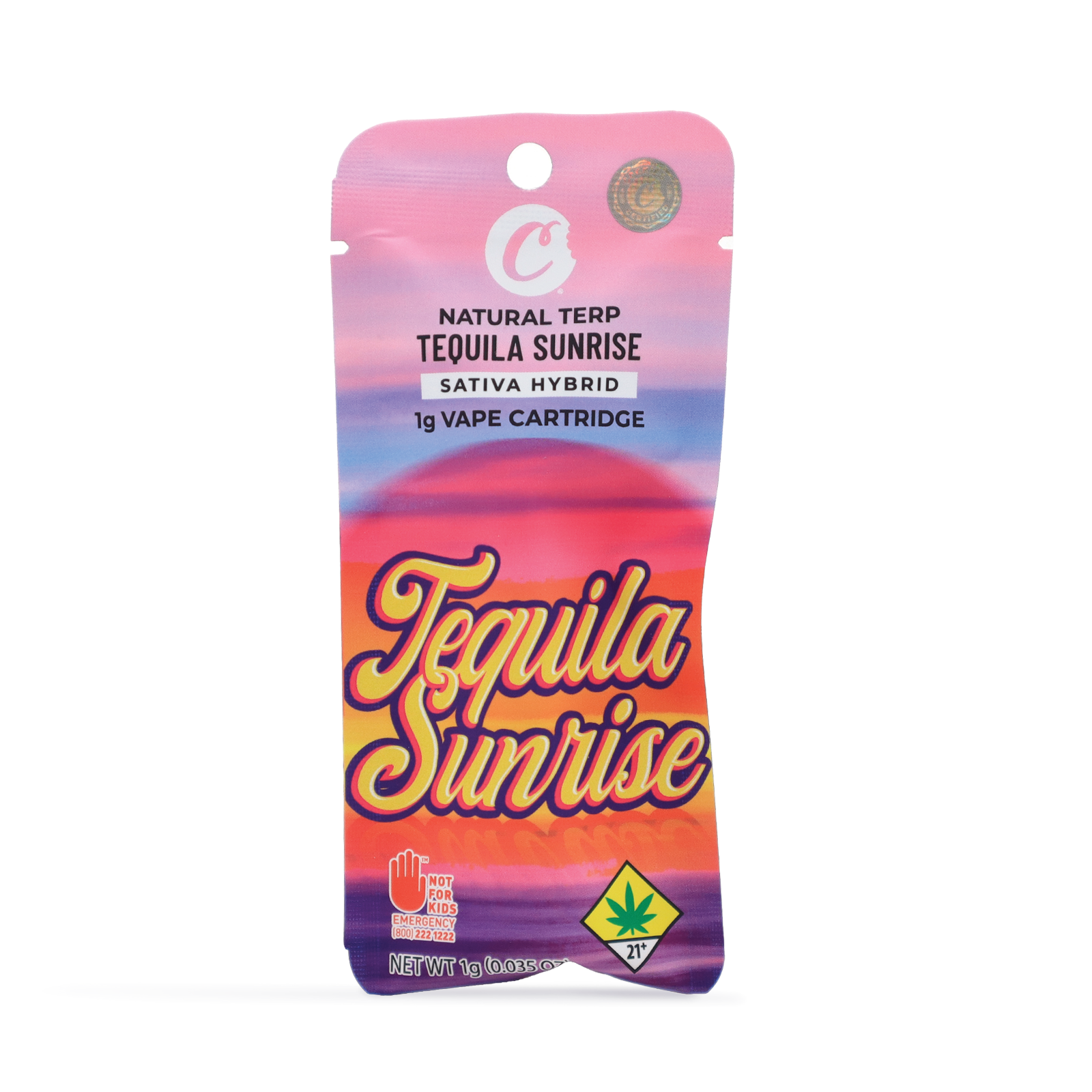 Photograph of product: Tequila Sunrise Natural Terps Cartridge | 1g
