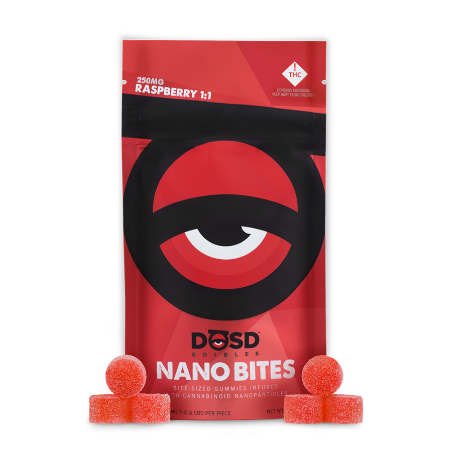 Photograph of product: REC | DOSD | Raspberry 1:1 | Gummy | 100mg