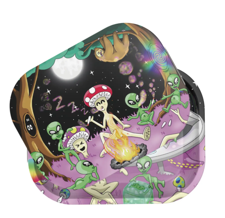 Photograph of product: Intergalactic Trip | Rolling Tray w/ Magnetic Cover