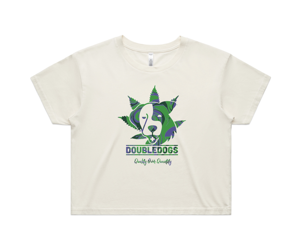 Photograph of product: Double Dogs Crop Top - Custom Tie Dye