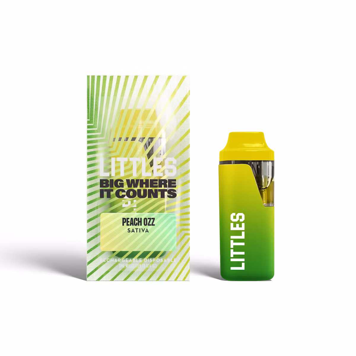 Photograph of product: Littles - Peach Ozz - Live Resin AIO