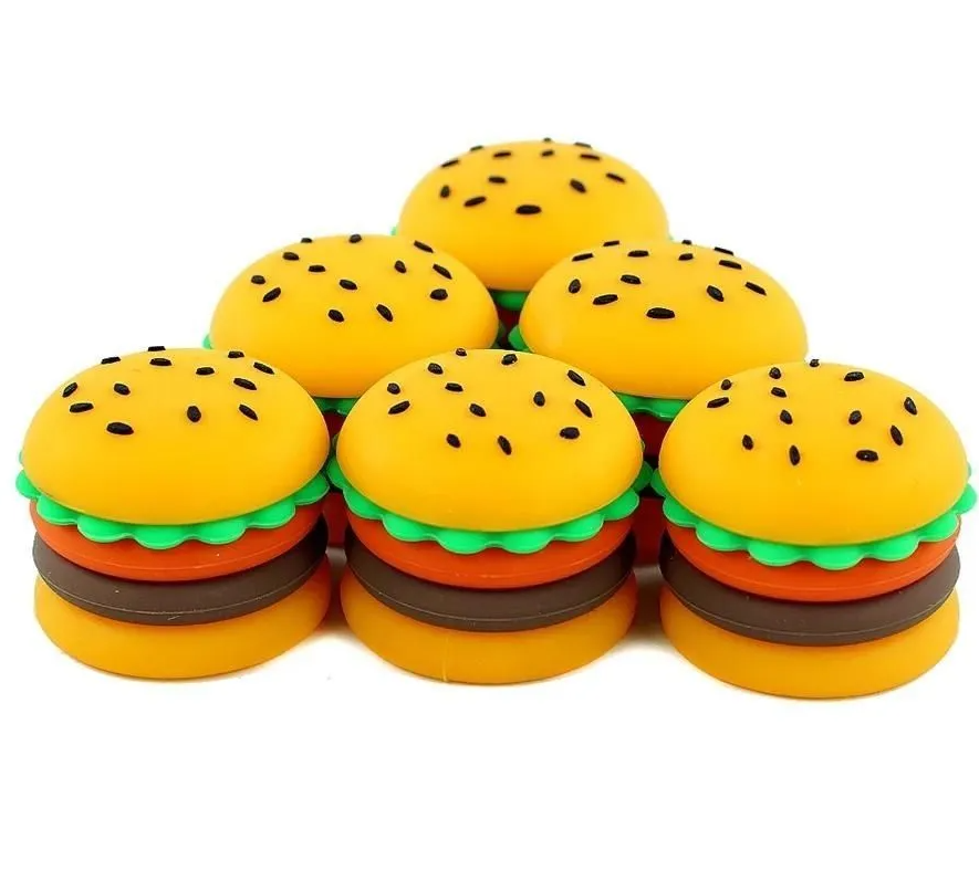 Photograph of product: Hamburger Silicone Wax Stash Jar