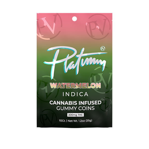 Photograph of product: Platinum Vape - Watermelon Gummies - 200mg 10pc