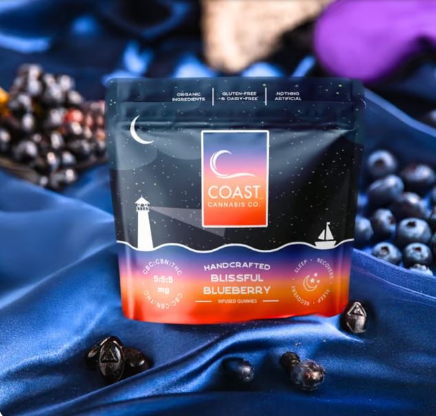Photograph of product: 1:1:1 Blissful Blueberry Gummies | 20-Servings