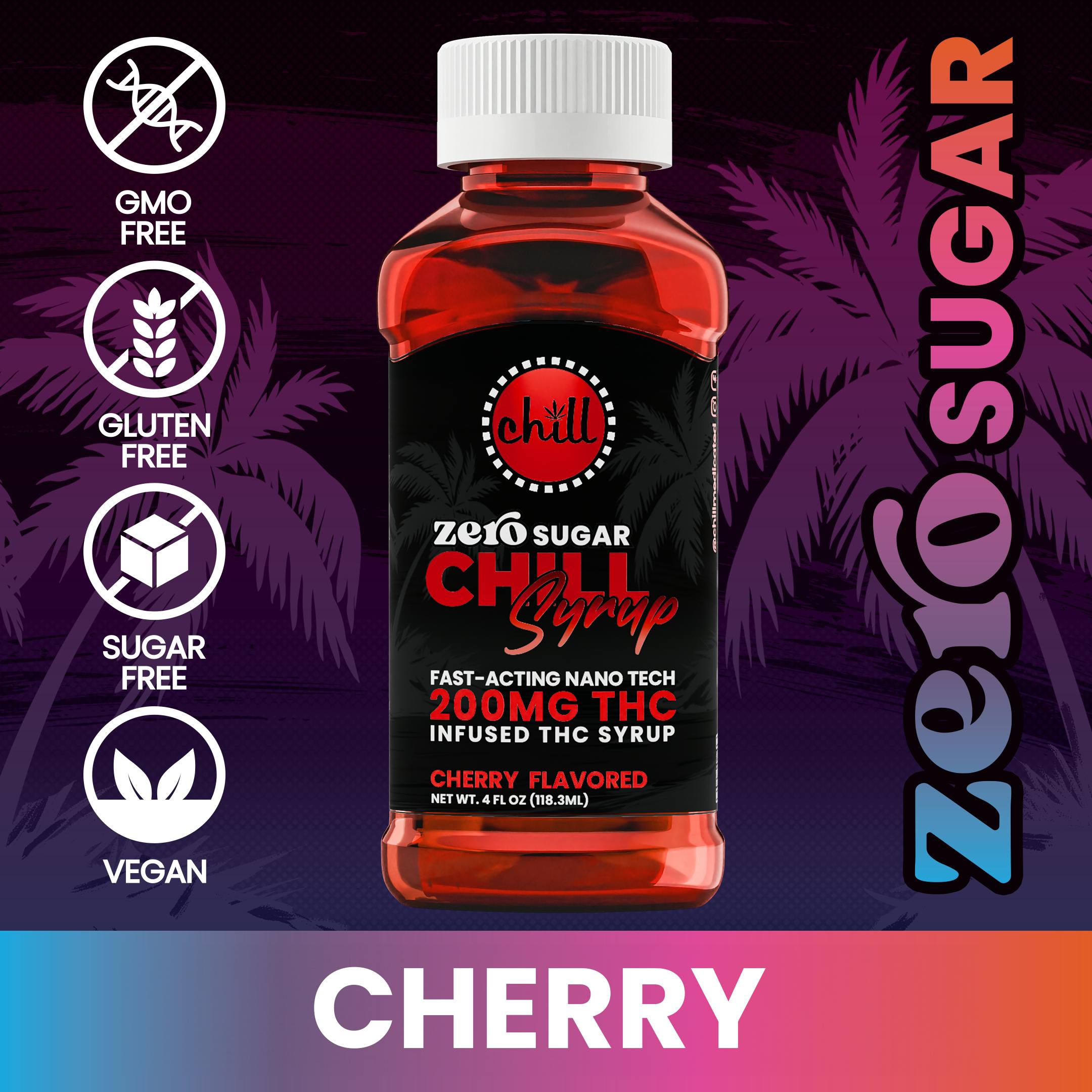 Photograph of product: Cherry | Sugar Free | Syrup | 200mg