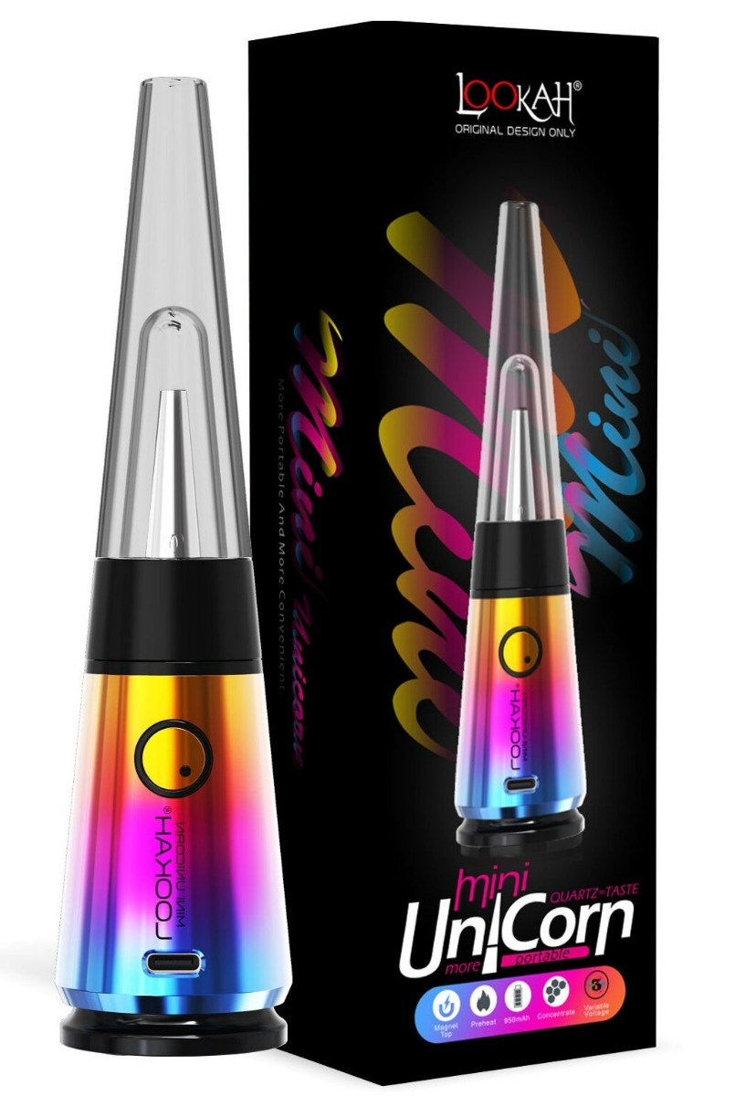 Photograph of product: Dab Rig - Lookah Unicorn Mini Portable Dab Rig - FG