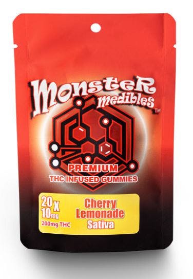 Photograph of product: Monster: Blueberry 200mg Gummies (I)