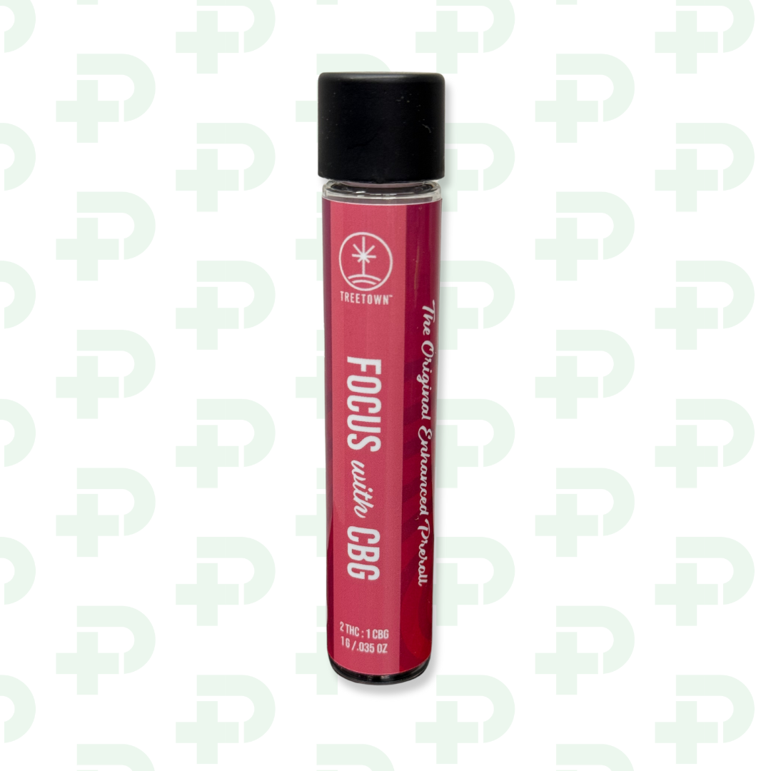 Photograph of product: Treetown Enhanced Prerolls - Focus W/ 2:1 TH-oui:CBG