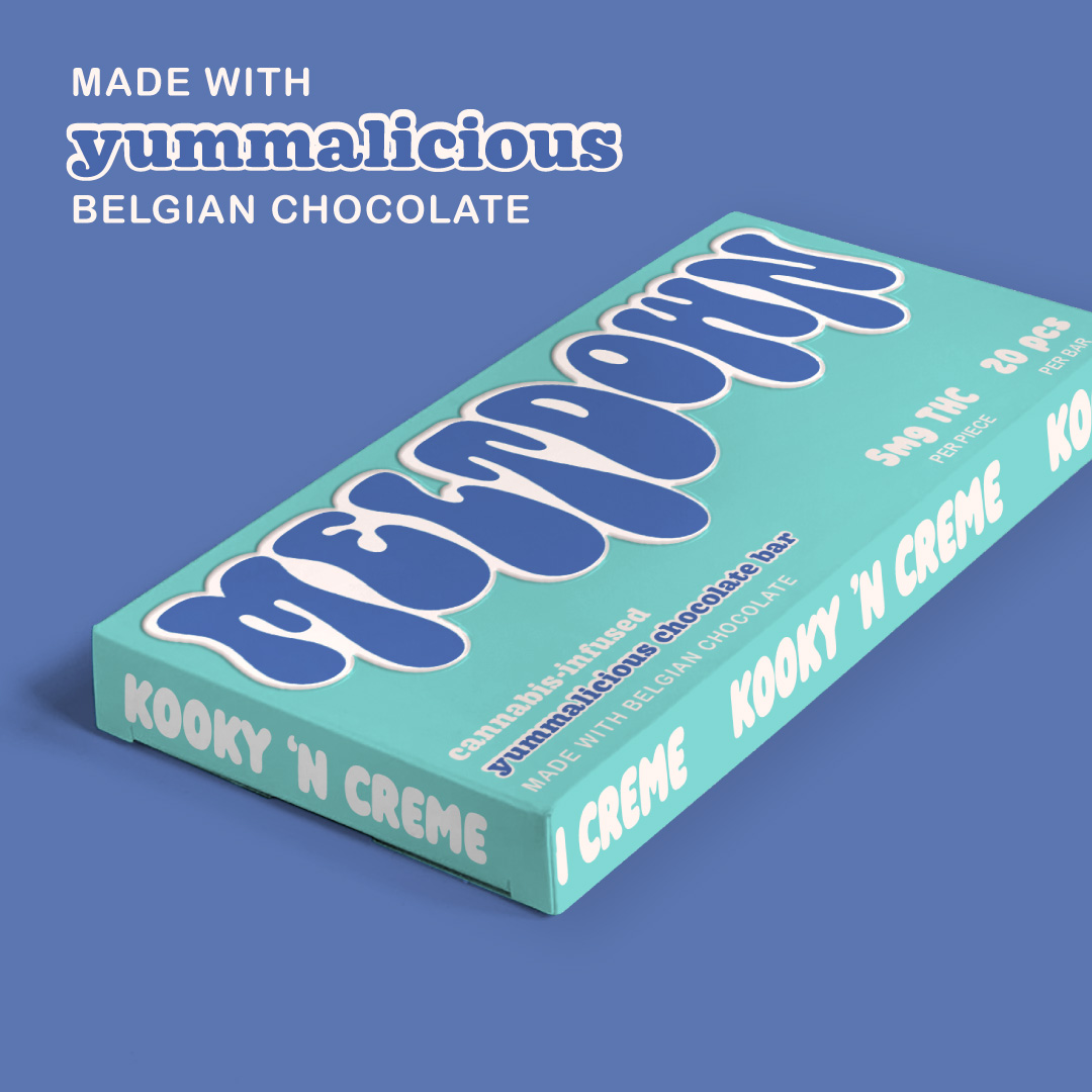 Photograph of product: Cookies & Cream Chocolate Bar (Meltdown) - 20pcs