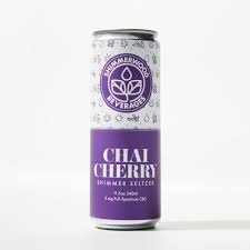 Photograph of product: Shimmerwood Cherry Chai 5 mg Full Spectrum CBD Seltzer