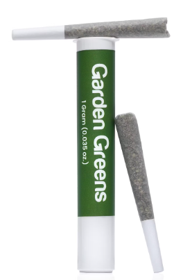 Photograph of Product: Garden Greens Pre-Roll 0.5g 2pk- Heir Heads