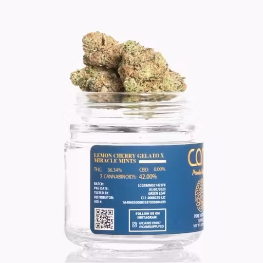 Photograph of Product: CAM | Lemon Cherry Gelato | Whole Flower - 3.5g