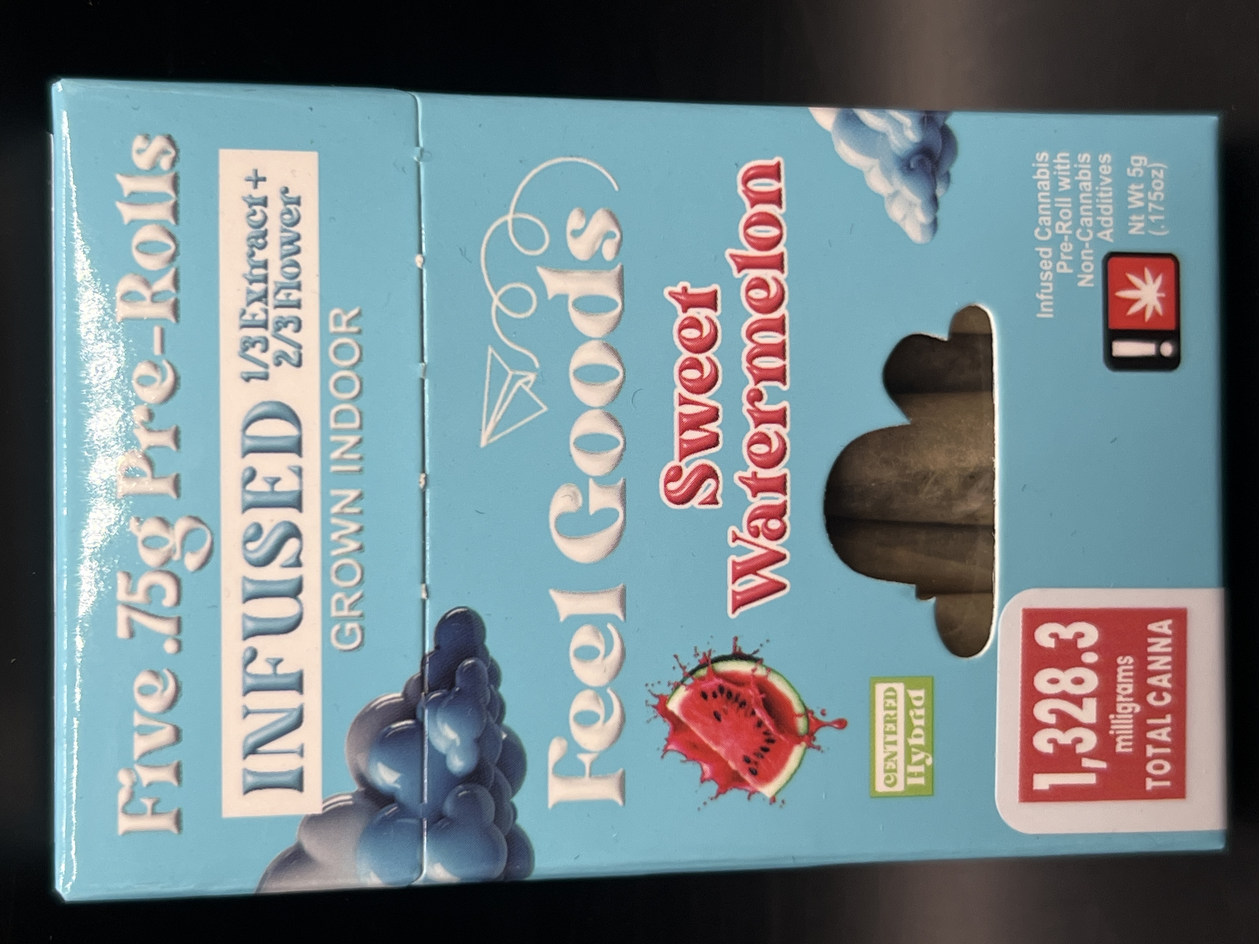 Photograph of product: Feel Goods Sweet Watermelon Infused 5 PK
