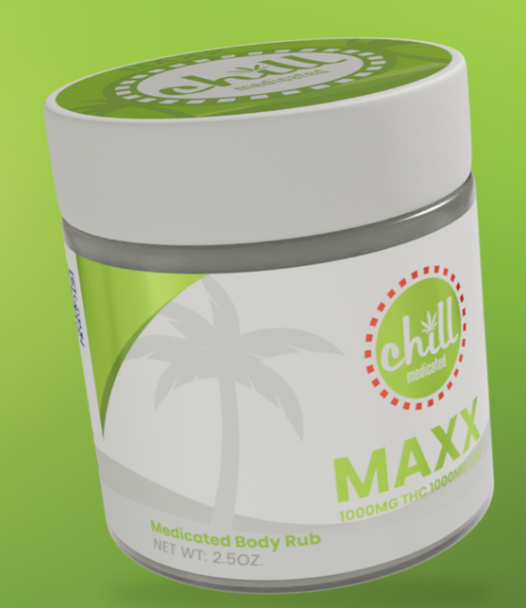 Photograph of product: Maxx Body Rub | 1:1 | Chill Medicated