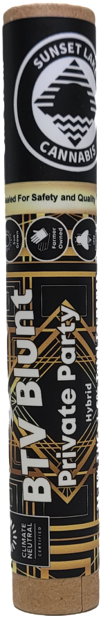 Photograph of product: Private Party Hemp Leaf Blunt | Sunset Lake