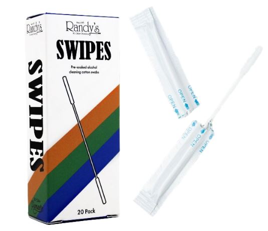 Photograph of product: Randy's Swipes (Alcohol Cleaning Cotton Swabs)