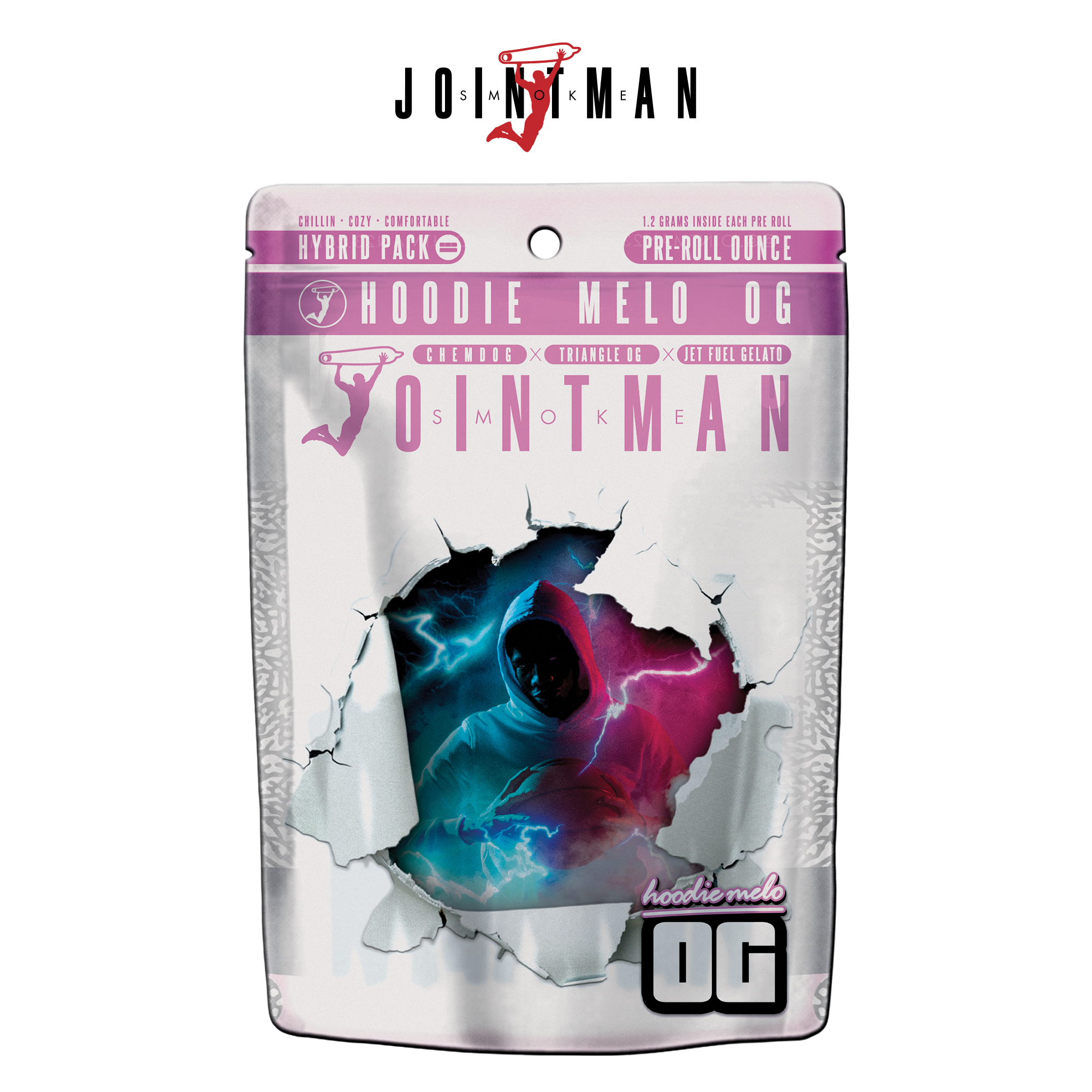 Photograph of product: Jointman x 23pk Prerolls | Hoodie Melo OG