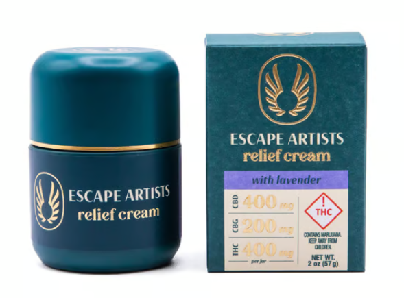 Photograph of product: 2:1:2 Escape Artist Relief Cream - Lavender - 400mg CBD/200mg CBG/400mg TH-oui