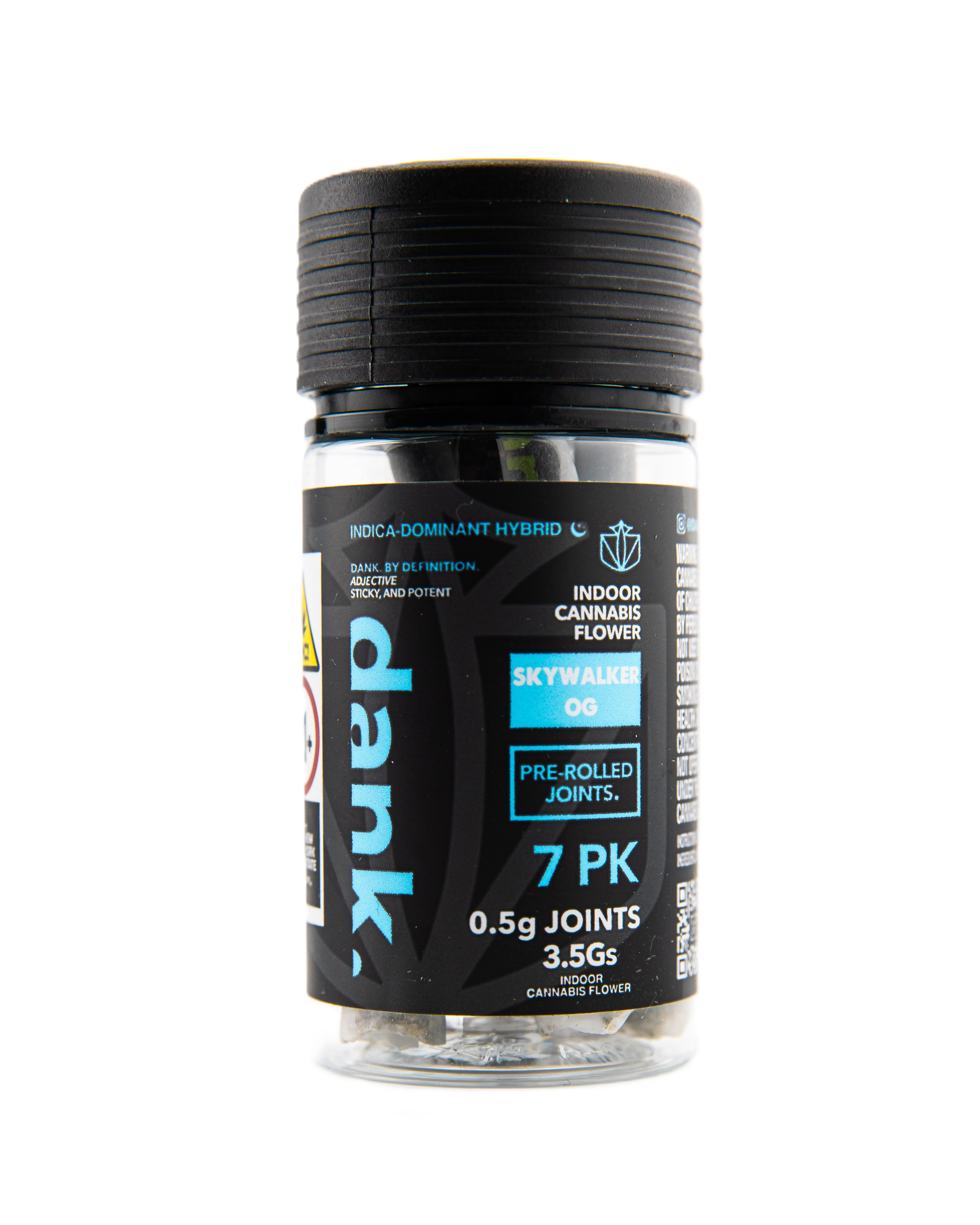 Photograph of product: Dank | Preroll | 7 Pack | Skywalker OG | 3.5g