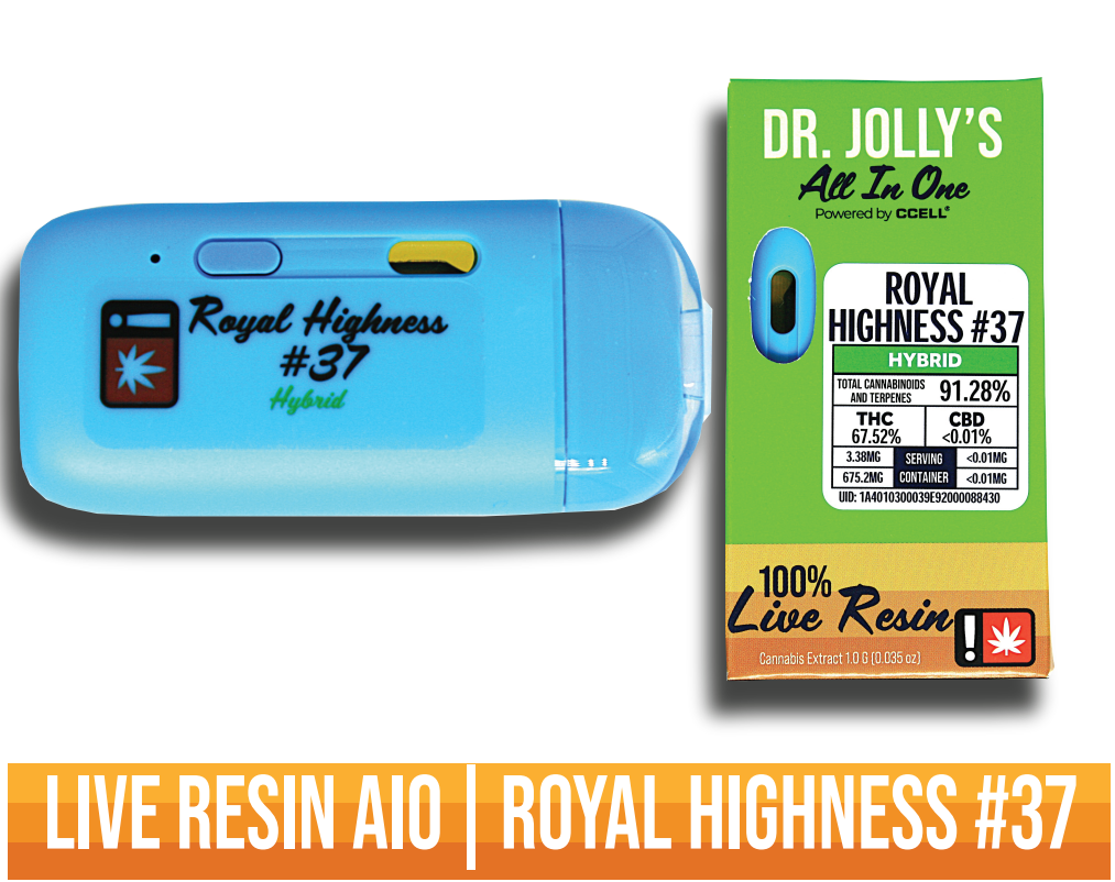 Photograph of product: Royal Highness #37 Live Resin Disposable | 1g