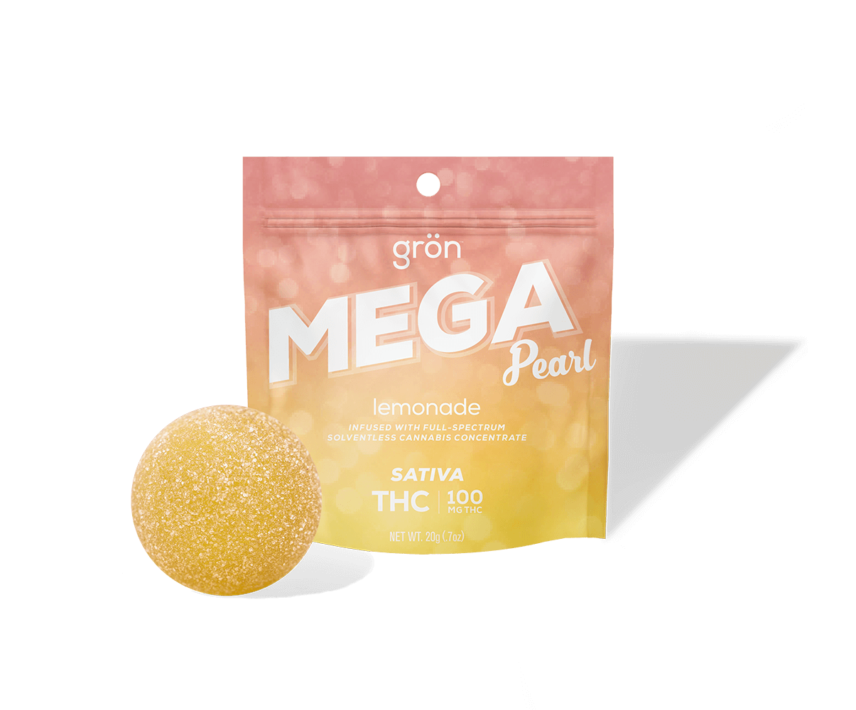 Photograph of product: Grn | Lemonade Mega Pearl | 100mg