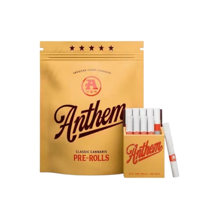 Photograph of product: Anthem Oui'd Blend 10pk 0.35g Prerolls