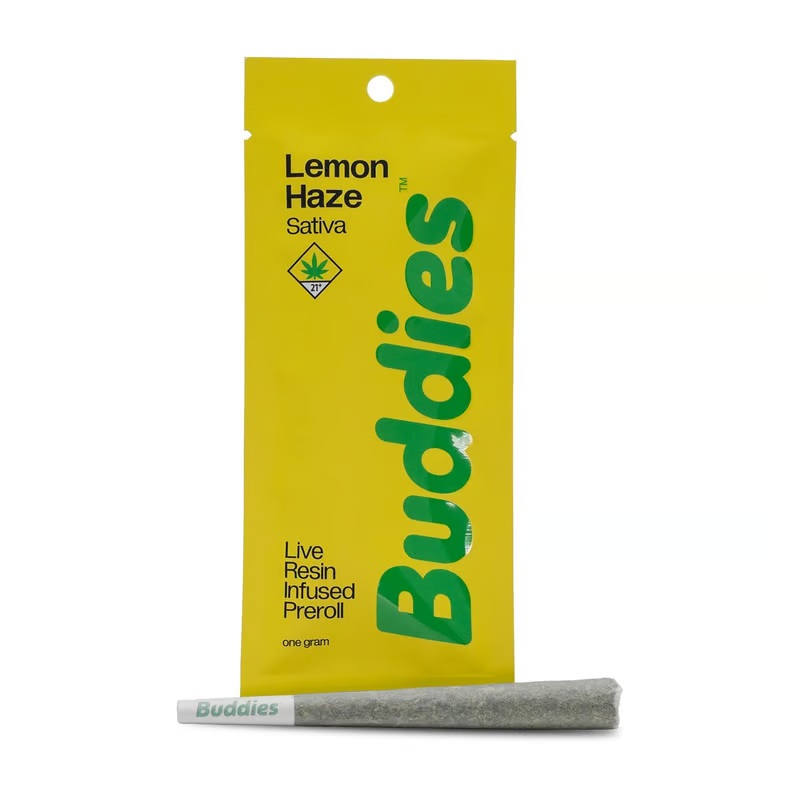 Photograph of product: *CUSTOMER APPRECIATION* Lemon Haze Live Resin Infused Preroll Buddies