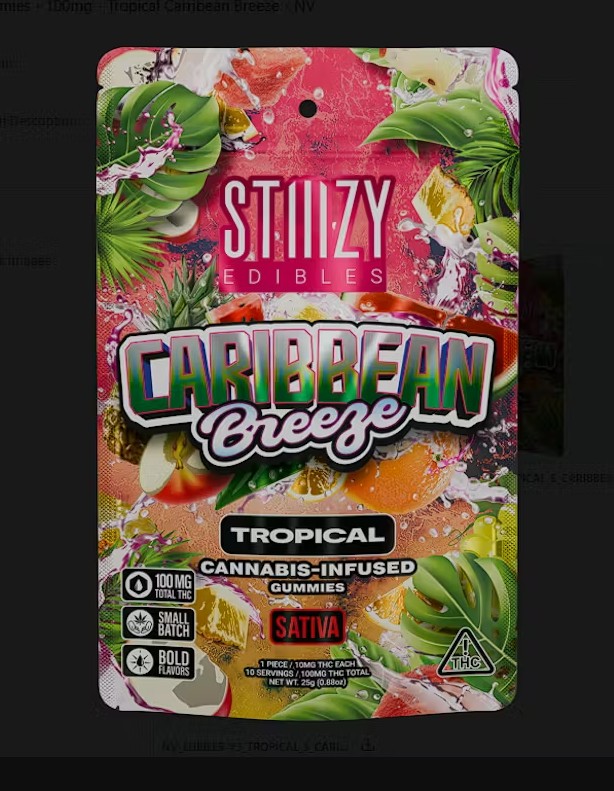 Photograph of product: (74905) Caribbean Breeze Gummies 10Pk