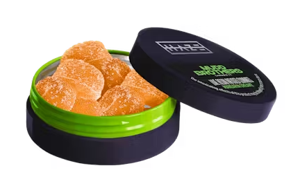 Photograph of product: Haze X Mudd Brothers Mandarin Dreamz Live Resin Gummies 10pk