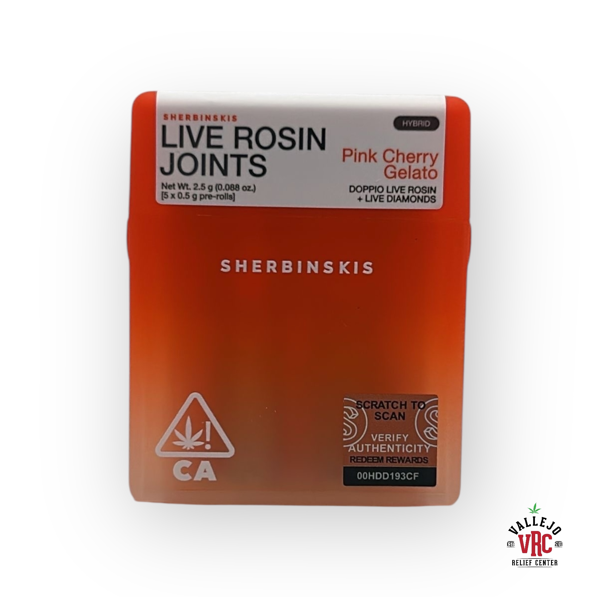 Photograph of product: PINK CHERRY GELATO 2.5G 5PK INFUSED