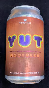 Photograph of product: YUT Drinks | Root Beer | TH-oui Beverage | 10MG (5MG serv)