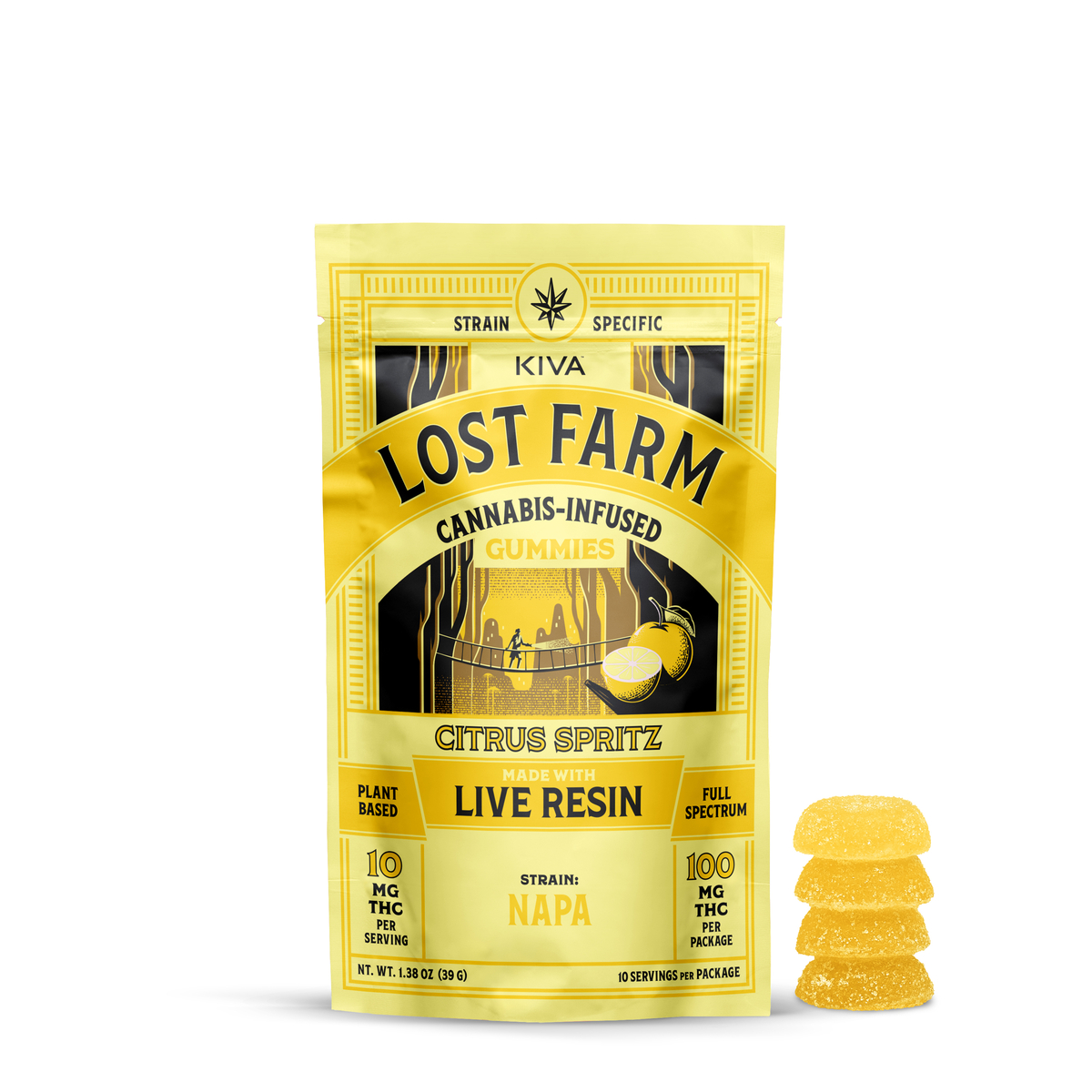 Photograph of product: Citrus Spritz x Napa | Live Resin Gummies 10-pack
