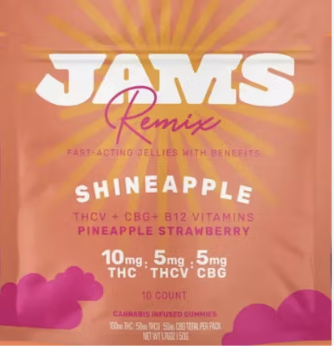 Photograph of product: Pineapple Strawberry [5mg CBG: 5mg TH-ouiV: 10mg TH-oui] Jellies || Jams