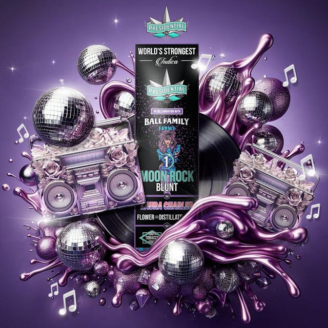 Photograph of product: Laura Charles Ball Family Farms Blunt Moonrock 1.5g - Sales Floor