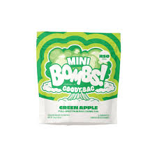 Photograph of product: Goody Bag | The Bomb! Mini Bomb Green Apple RSO Gummy | 5pk 100mg