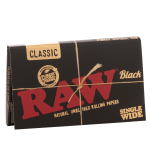 Photograph of product: Raw - Black King Size Papers - Wide