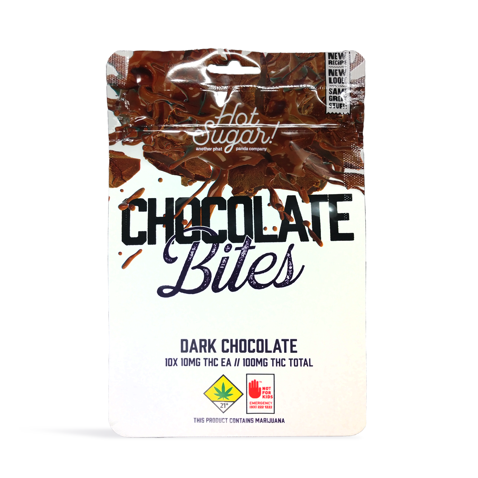 Photograph of product: Oui'd Live Resin Dark Chocolate Bites | 10-pack l 100mg