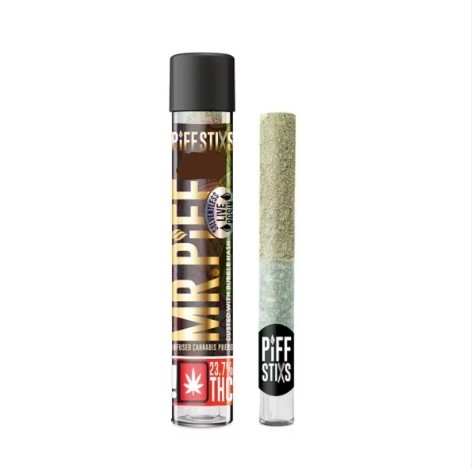 Photograph of product: Mr. Piff Rosin Infused Pre-roll | Sun Cake | 1.5g