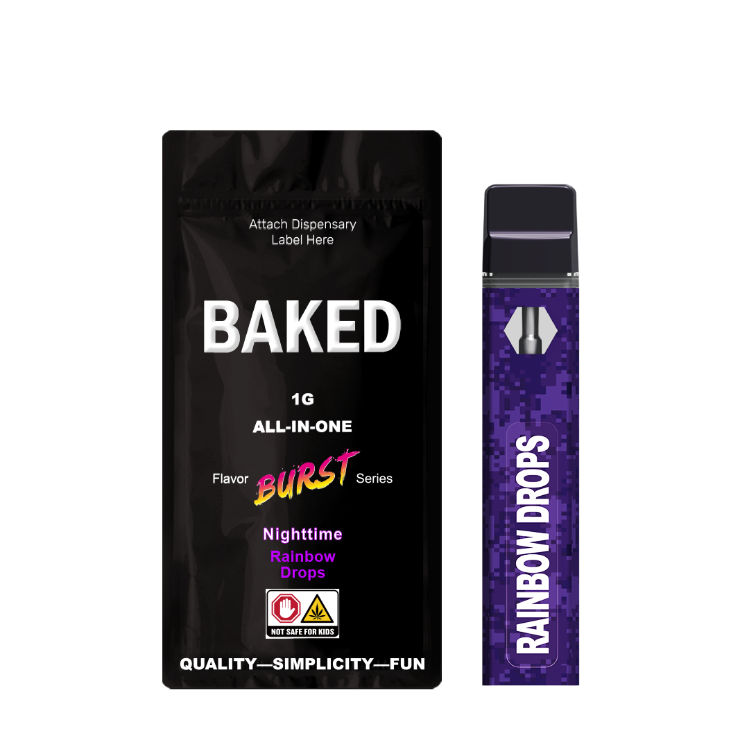 Photograph of product: BAKED | Rainbow Drops Disposable