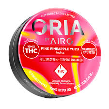 Photograph of Product: ORIA Pink Pineapple Yuzu Gummies 10mg x 10pk