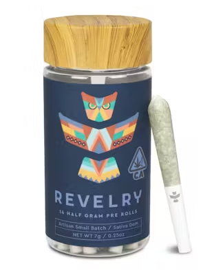 Photograph of product: Revelry - Preroll - Luau Punch - 14 Pack (0.5g each) - 7g