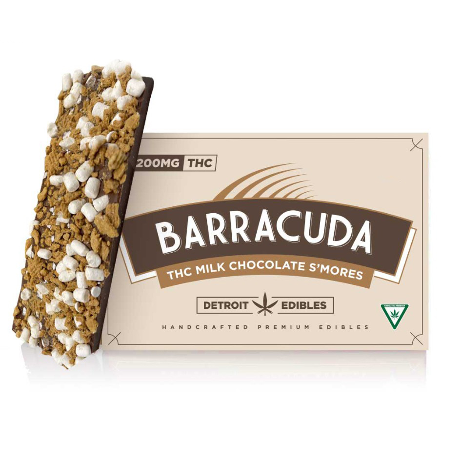 Photograph of product: Barracuda Milk Chocolate S'mores Bar 200mg Rec