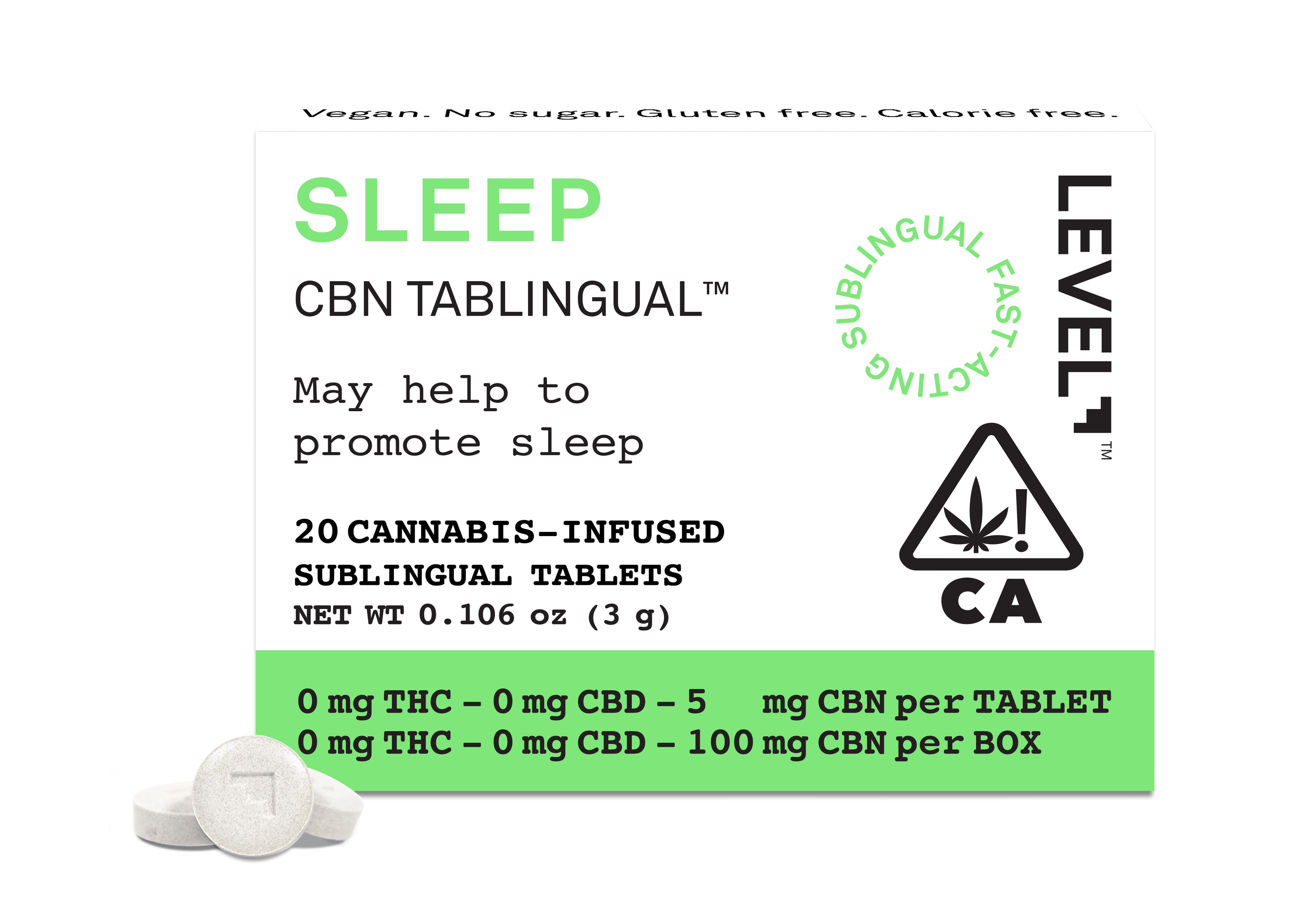 Photograph of product: TABLINGUAL SLEEP / 20 tablets