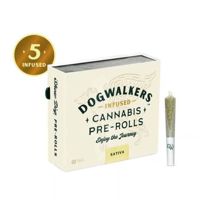 Photograph of product: L'Orange Show Dog Infused PreRolls 5Pk 2.25g - Oui'd