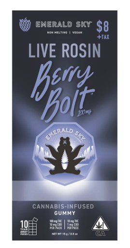 Photograph of product: Berry Bolt Live Rosin 100mg