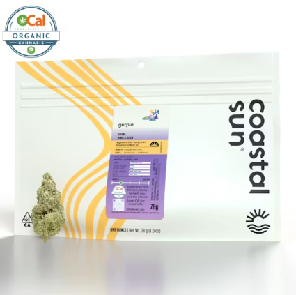 Photograph of product: Coastal Sun Sungrown 28g Ounce - Gurple (I)