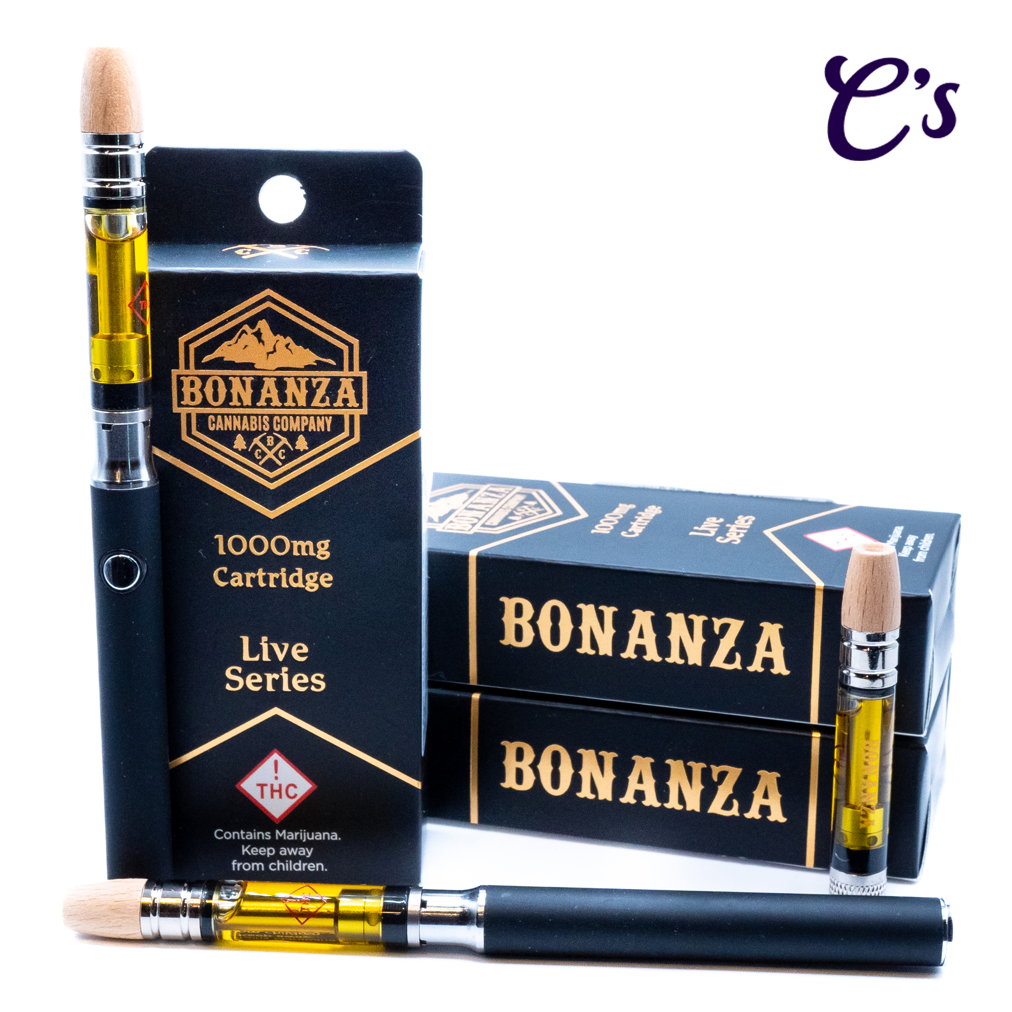 Photograph of product: Bonanza | Live Series Cart (S) Golden Tiger 1g