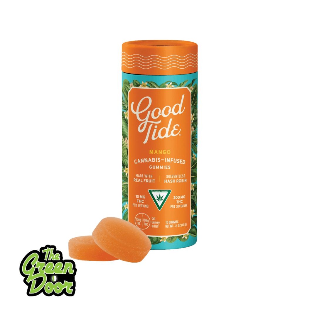 Photograph of product: GOOD TIDE - Mango Rosin - Gummies - 10PK - 100MG
