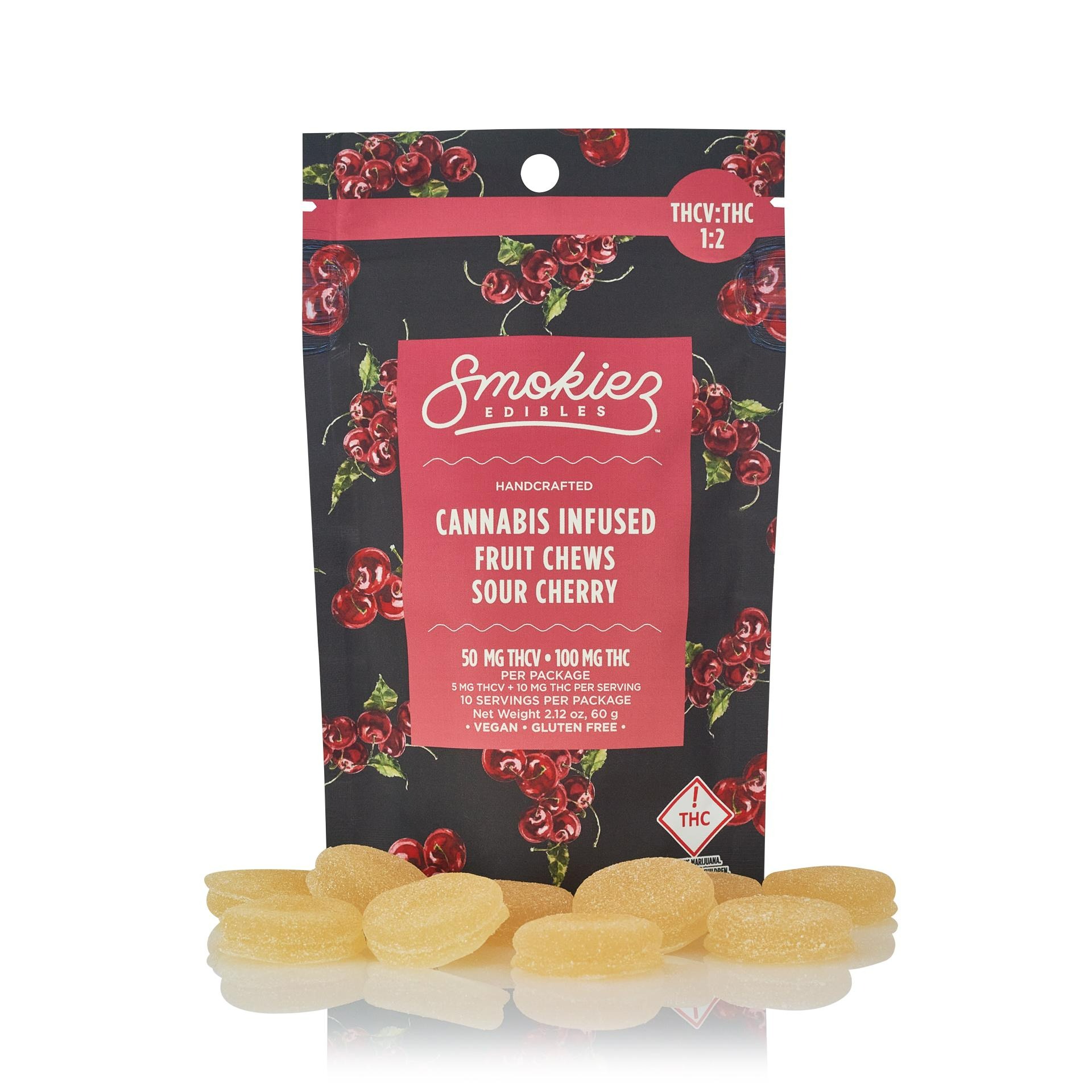 Photograph of product: Cherry 1:2 TH-ouiV:TH-oui Gummies 100mg
